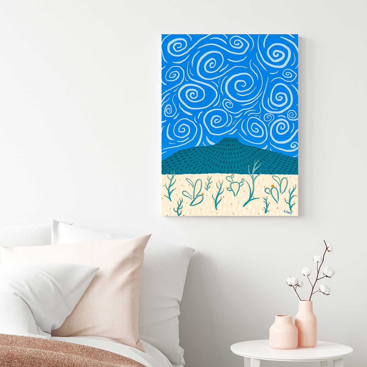 Pedernal in the Daytime - Canvas Print by Kate Lindsey | Art Bloom Canvas Art