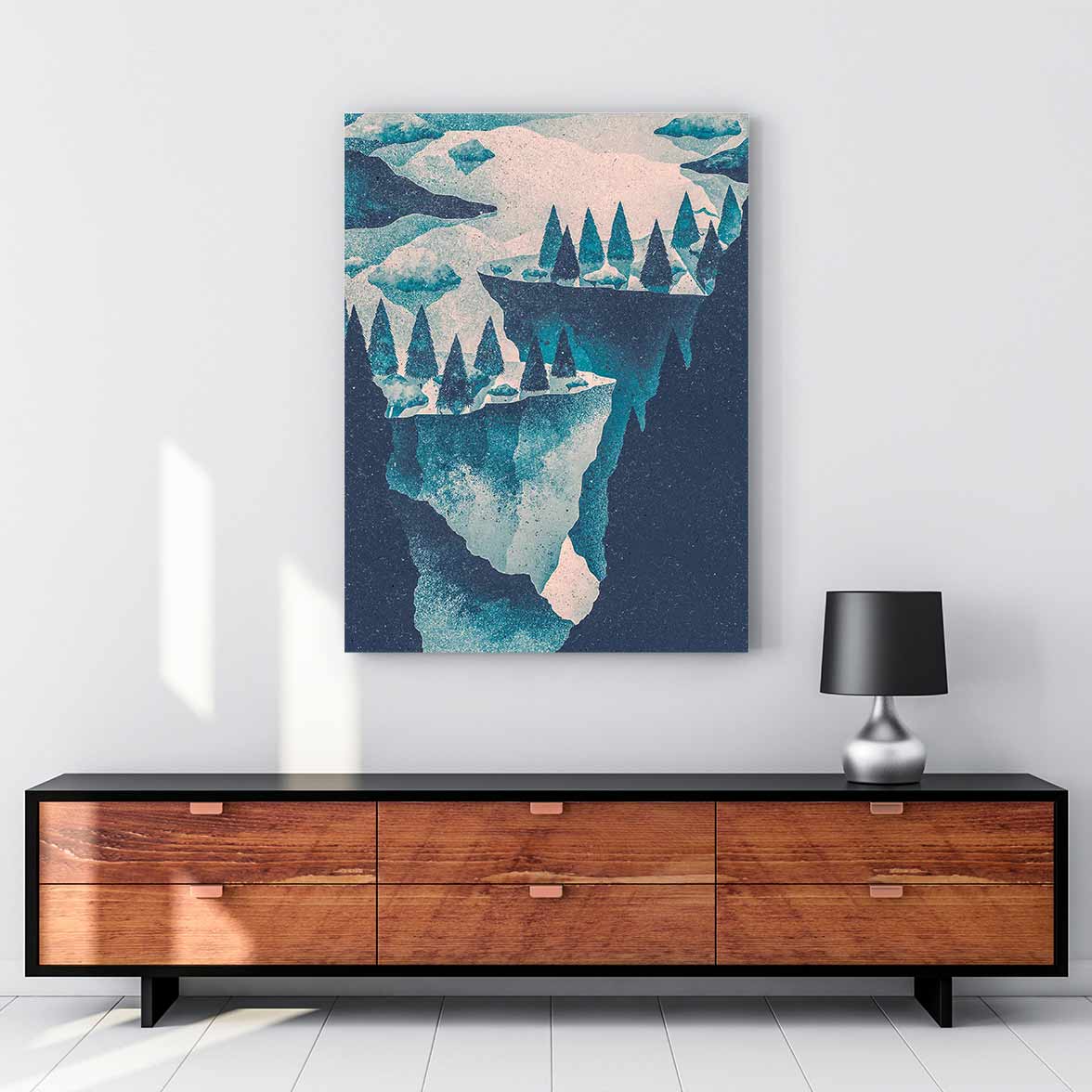 Cliffs Contrasted - Canvas Print by K Graphic House | Art Bloom Canvas Art