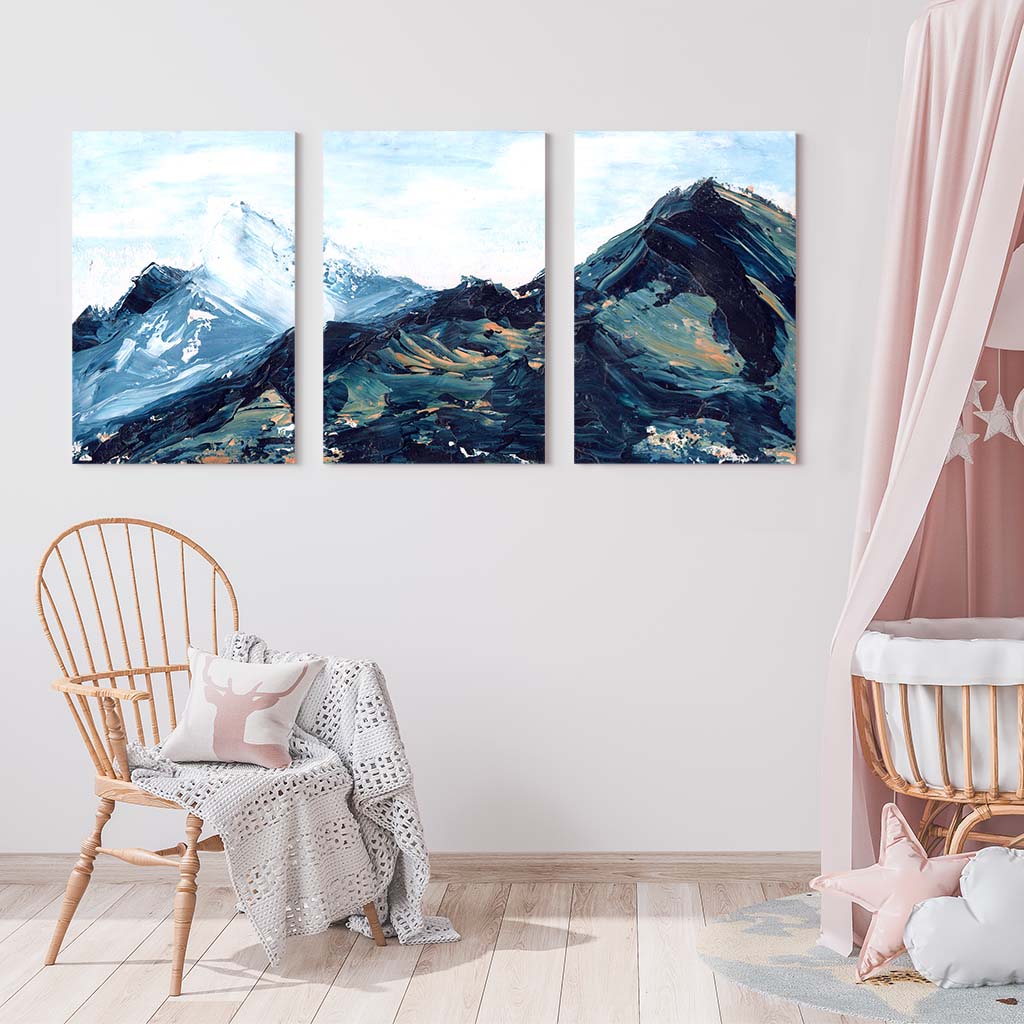 Copper Hills Extended - 3-Piece Canvas Print by Melissa Critchlow | Art Bloom Canvas Art