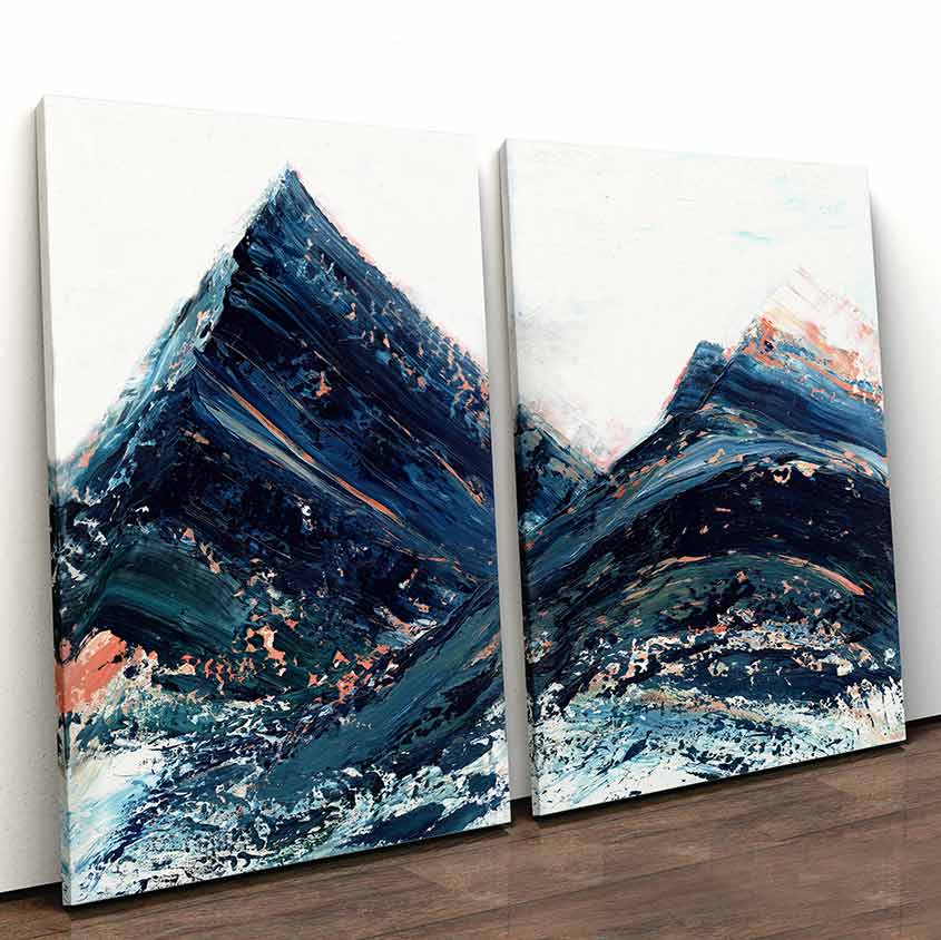 Copper Hills - 2-Piece Canvas Print by Melissa Critchlow | Art Bloom Canvas Art