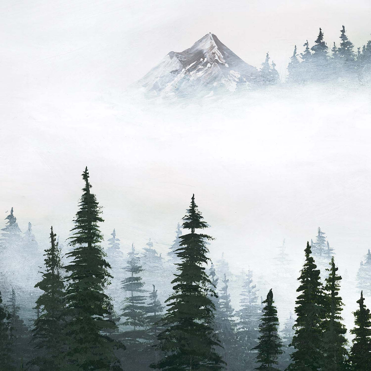 Mt. Fog - Canvas Print by Jolene Schilling | Art Bloom Canvas Art