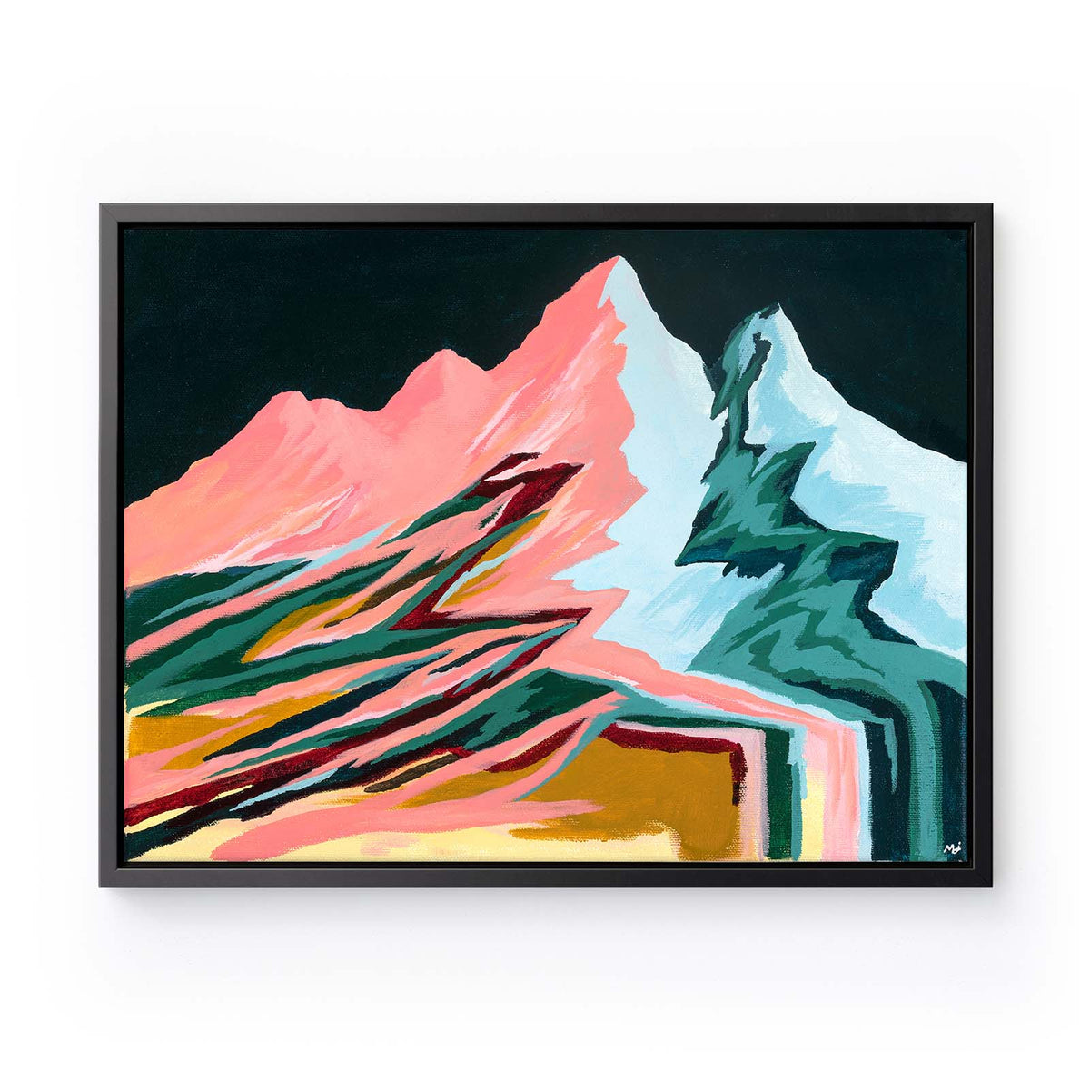 Retro Mountains - Canvas Print by Mallery Jane | Art Bloom Canvas Art