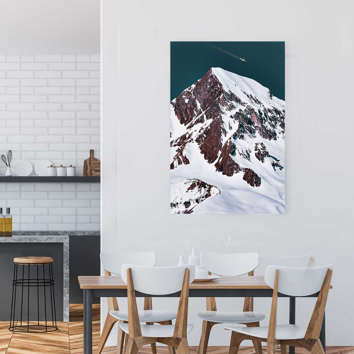 Snowy Summit Canvas Art by Eberhard Grossgasteiger | Art Bloom