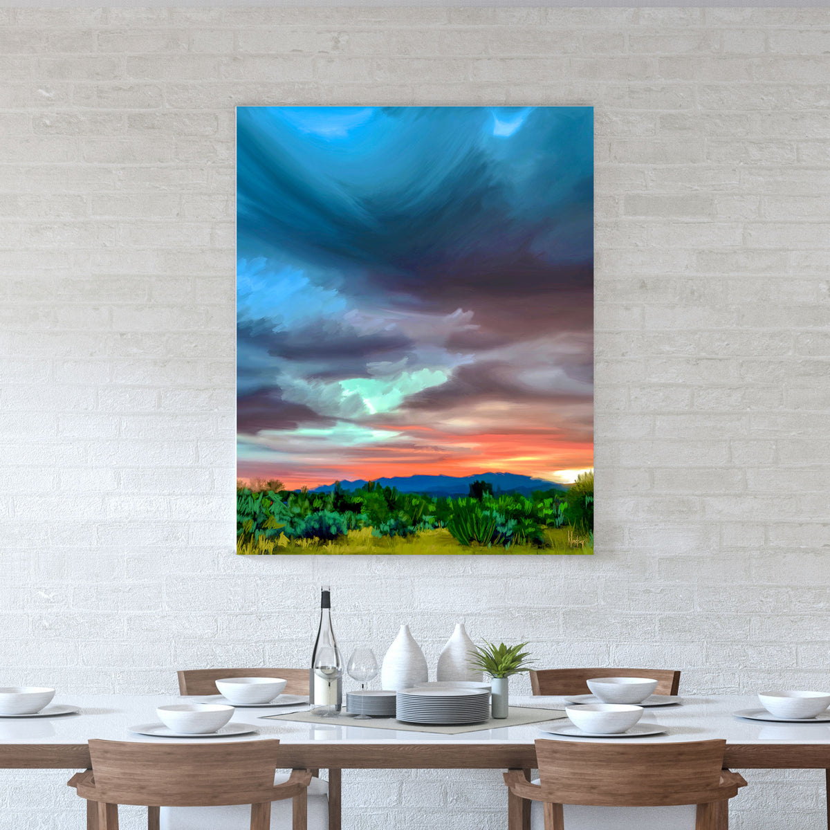 Desert Sunrise - Canvas Print by Kate Lindsey | Art Bloom Canvas Art