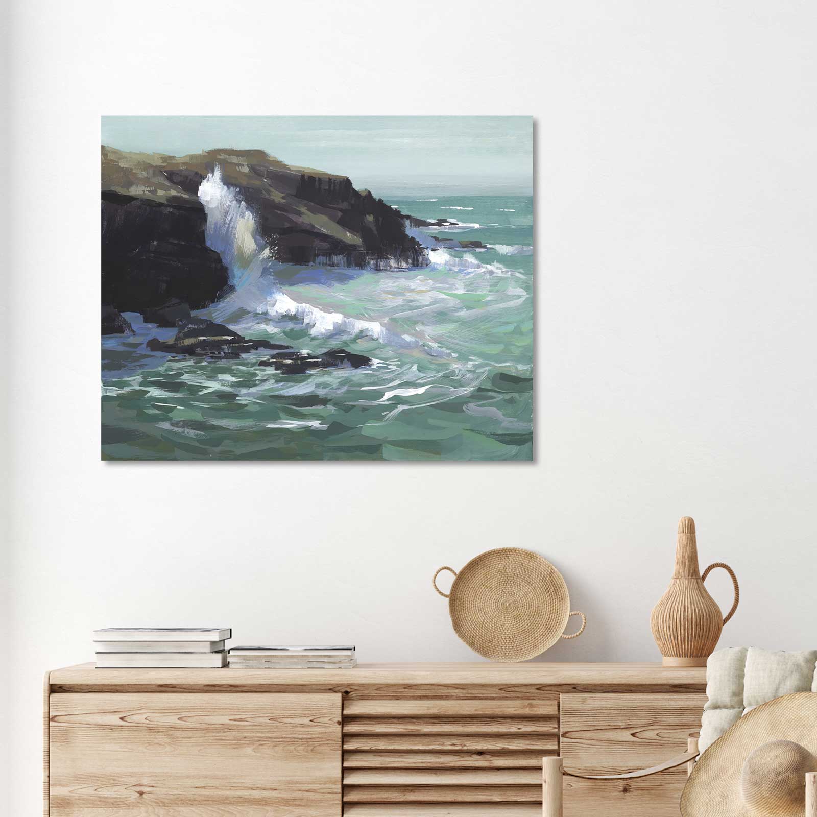 Otter Loop - Canvas Print by Khara Ledonne | Art Bloom Canvas Art