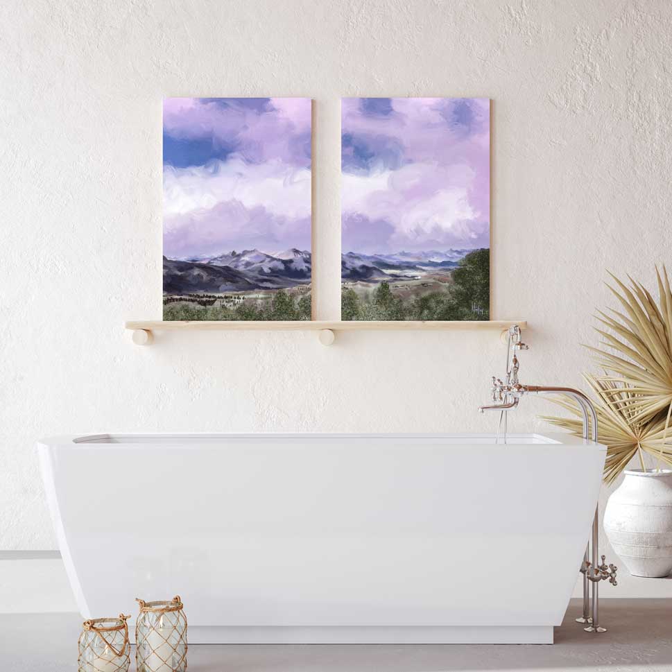 Purple Haze - Canvas Print by Kate Lindsey | Art Bloom Canvas Art