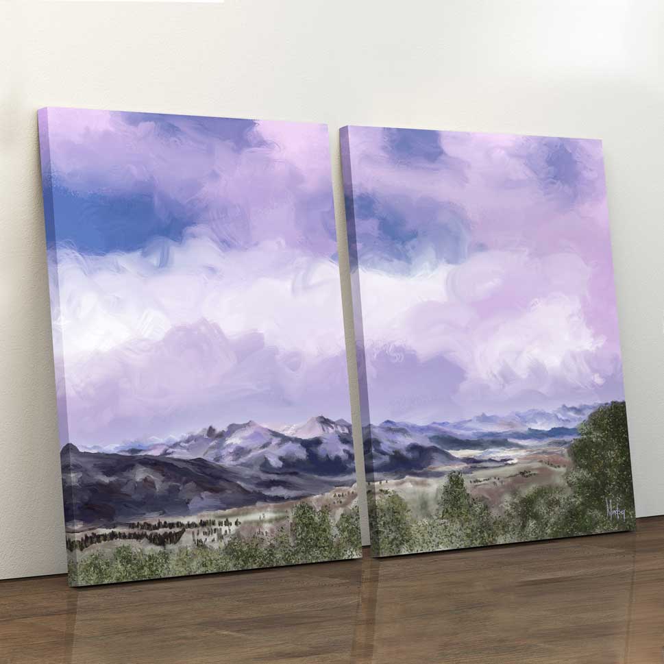 Purple Haze - Canvas Print by Kate Lindsey | Art Bloom Canvas Art