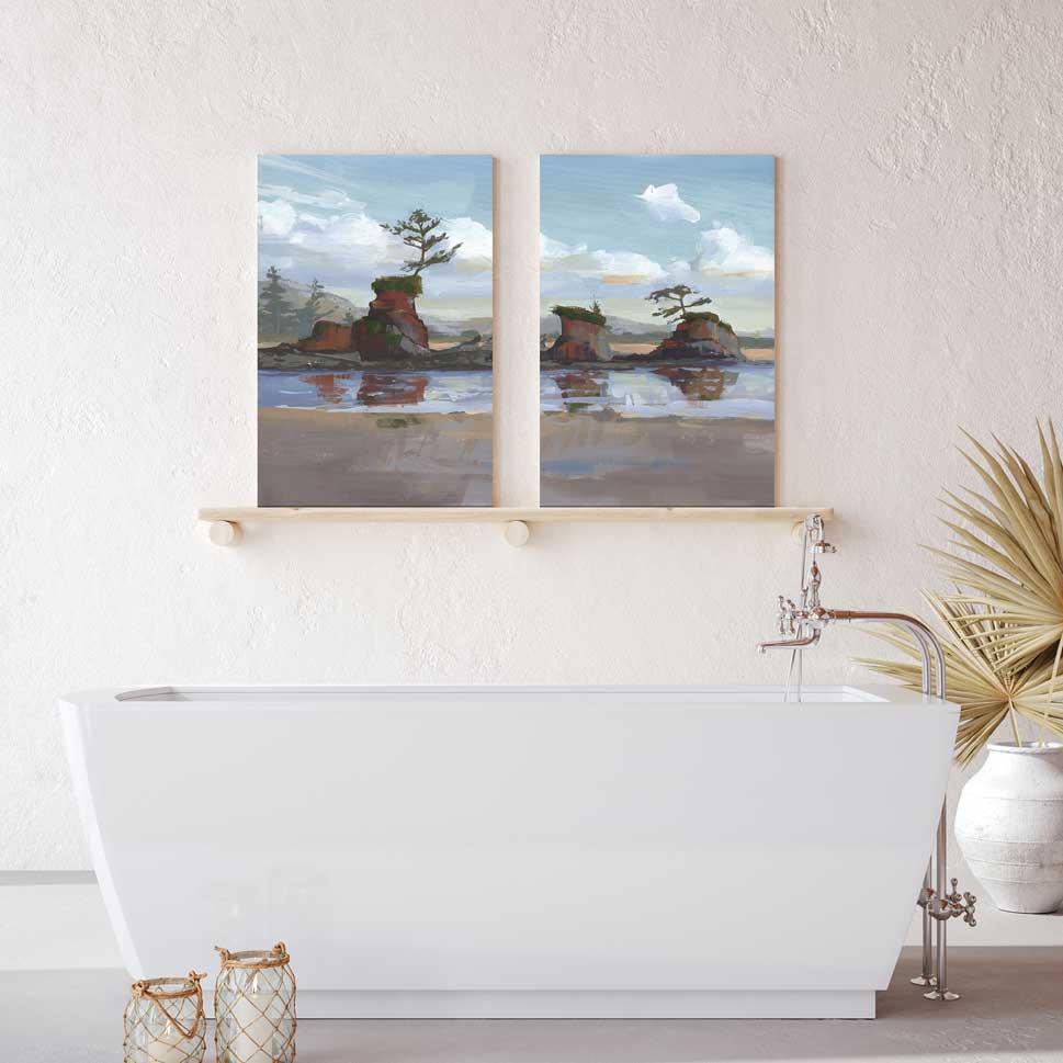 Siletz Bay - Canvas Print by Khara Ledonne | Art Bloom Canvas Art