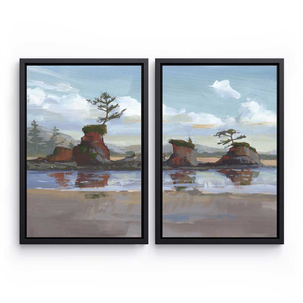 Siletz Bay - Canvas Print by Khara Ledonne | Art Bloom Canvas Art