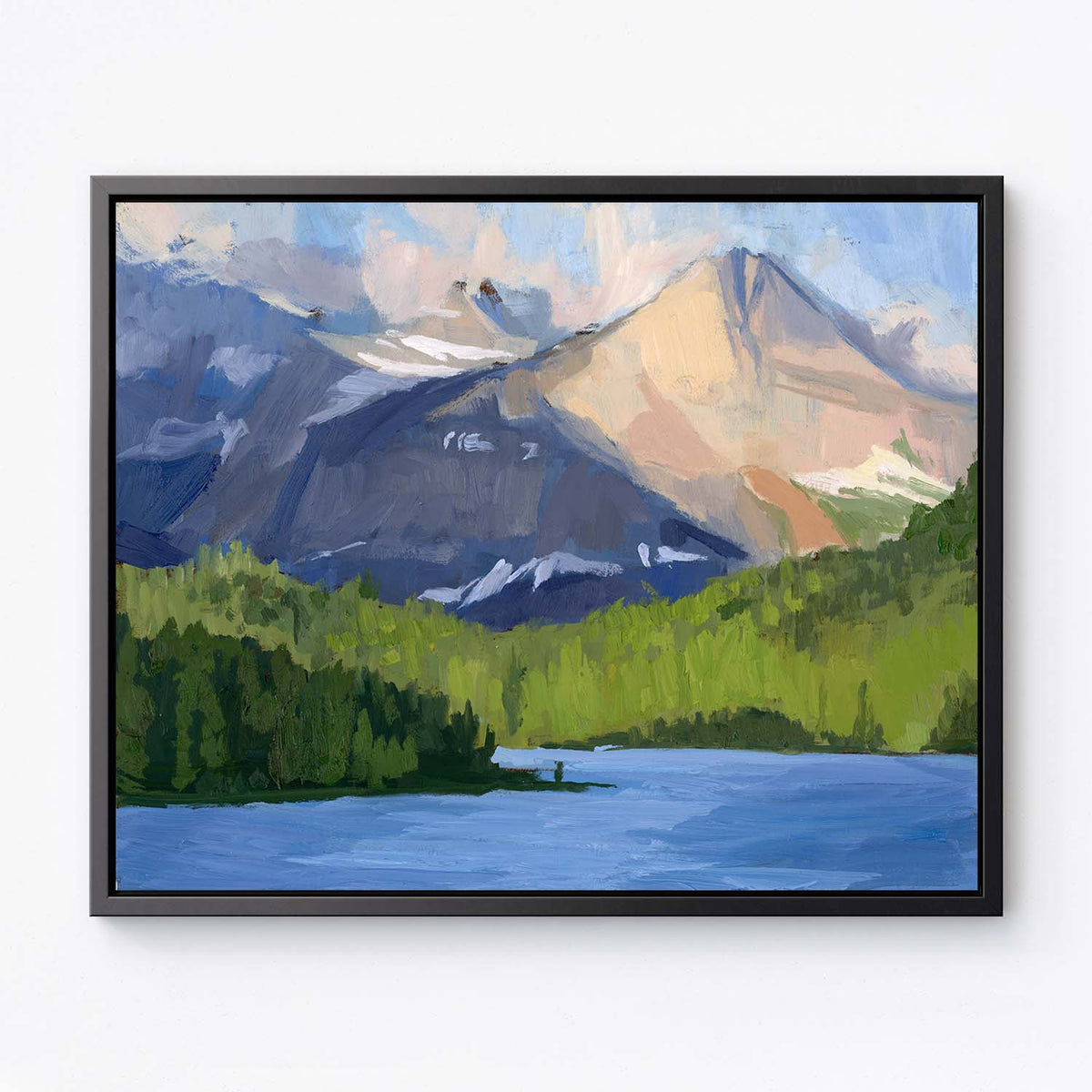 A Brilliant and Dramatic Sunrise at Many Glacier - Canvas Print by Emma Kelly | Art Bloom Canvas Art