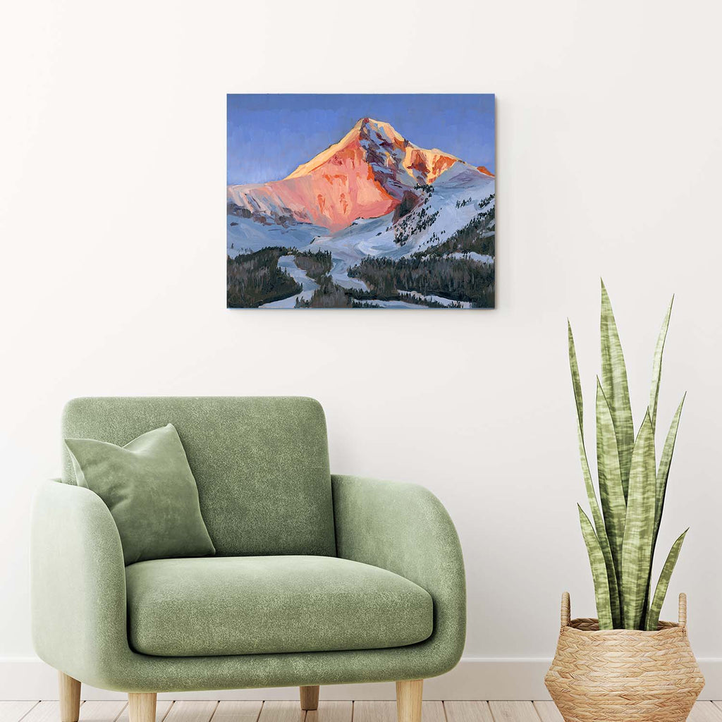 Alpenglow at Big Sky