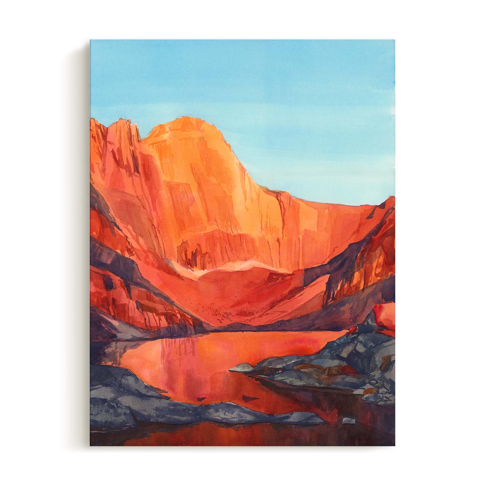 Alpenglow on the Diamond - Canvas Print by Emma Kelly | Art Bloom Canvas Art