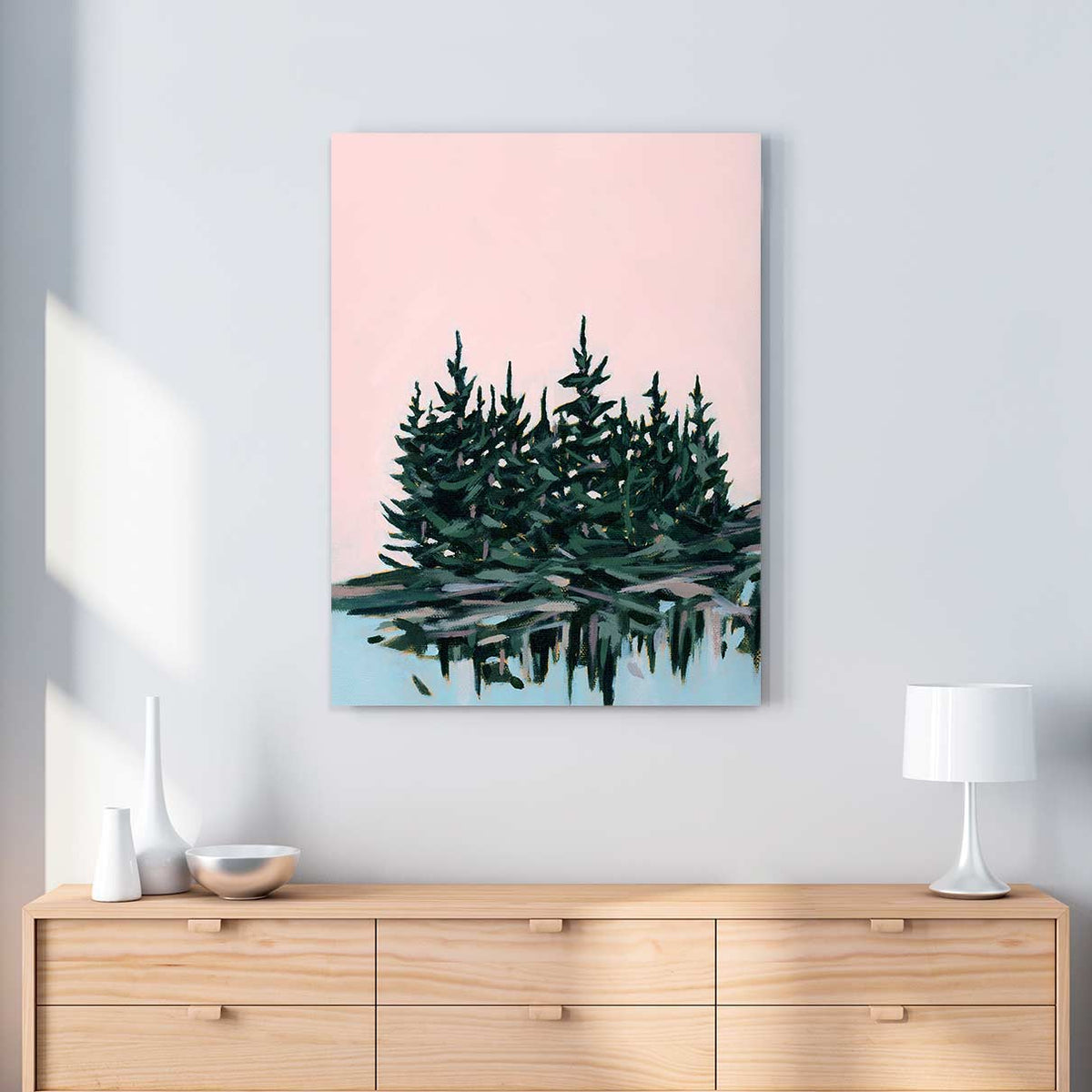 Blue Meets Pink - Canvas Print by Mallery Jane | Art Bloom Canvas Art