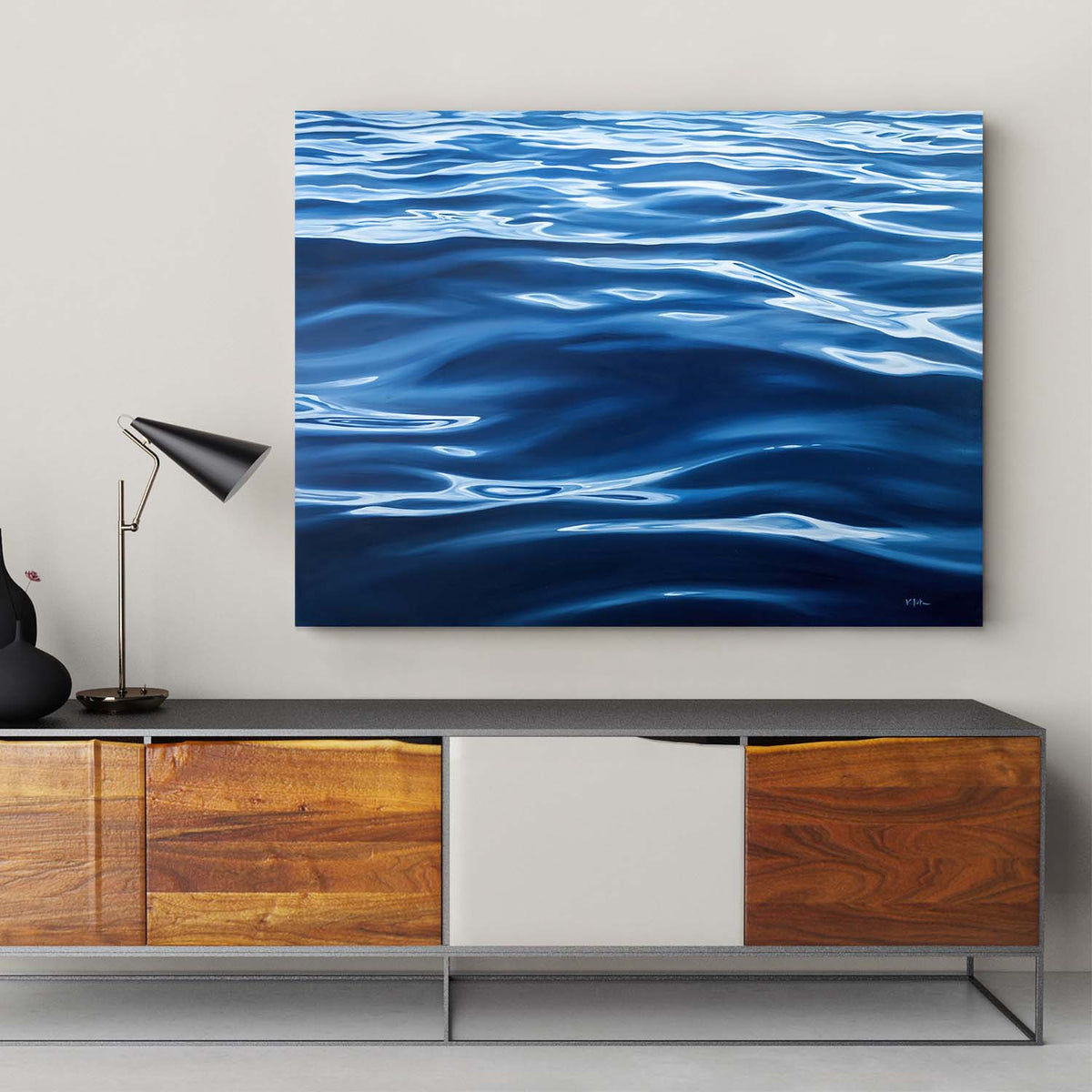 Blue Water - Canvas Print by Julie Kluh | Art Bloom Canvas Art