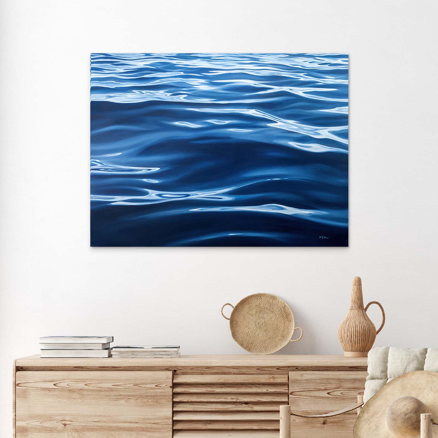 Blue Water - Canvas Print by Julie Kluh | Art Bloom Canvas Art