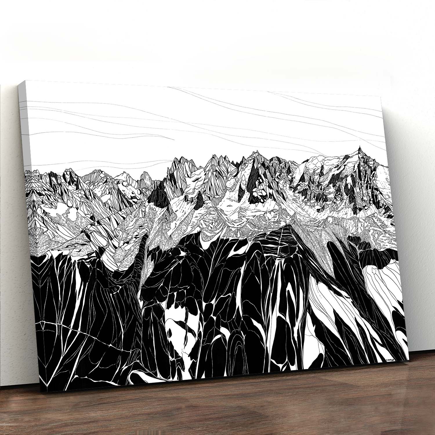 Chamonix - Canvas Print by Coralie Huon | Art Bloom Canvas Art
