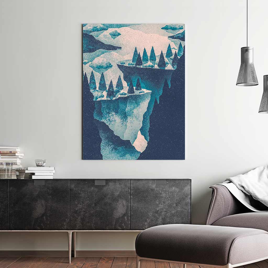 Cliffs Contrasted - Canvas Print by K Graphic House | Art Bloom Canvas Art