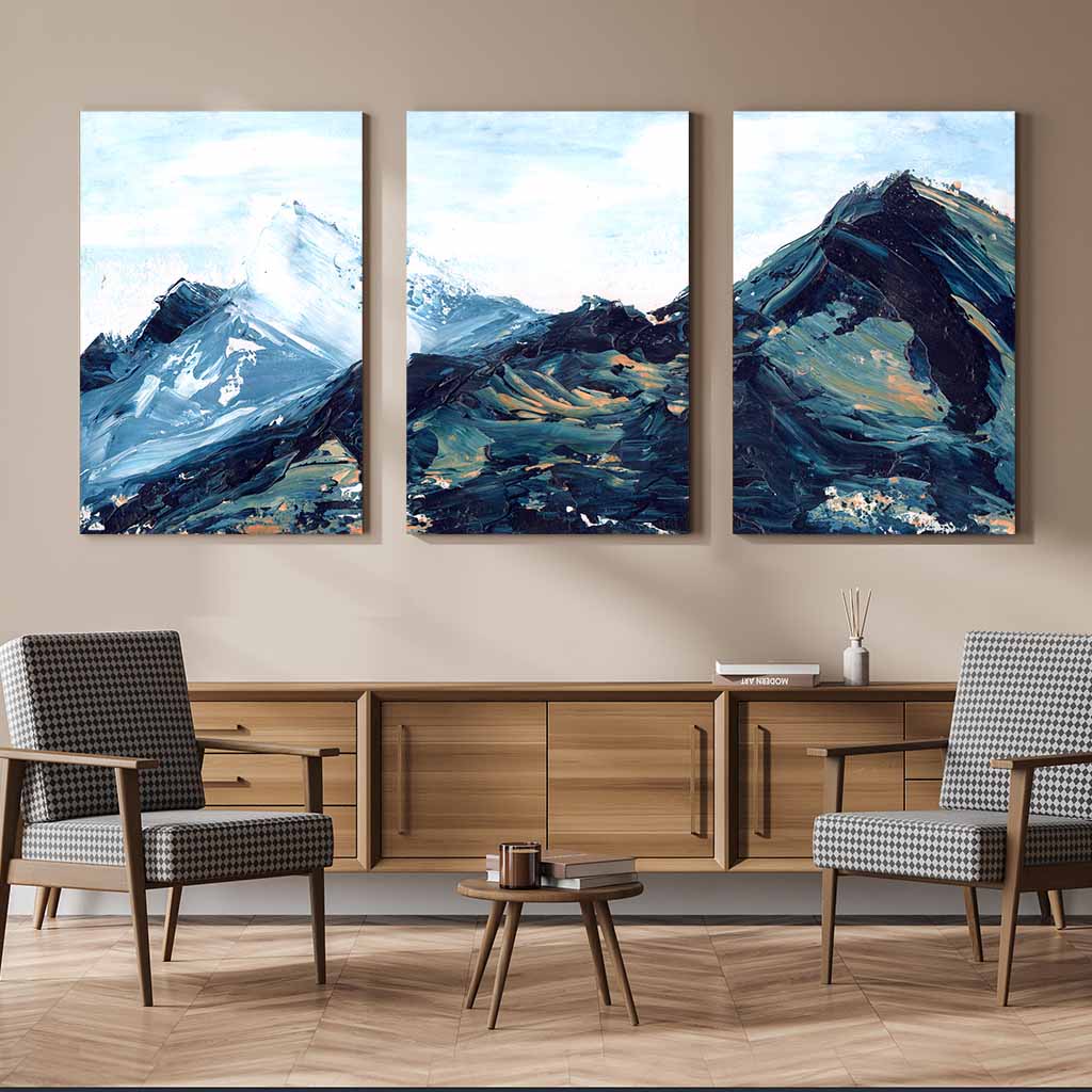 Copper Hills Extended - 3-Piece Canvas Print by Melissa Critchlow | Art Bloom Canvas Art