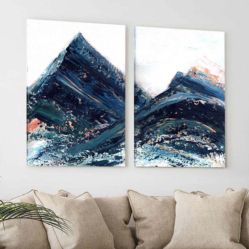 Copper Hills - 2-Piece Canvas Print by Melissa Critchlow | Art Bloom Canvas Art