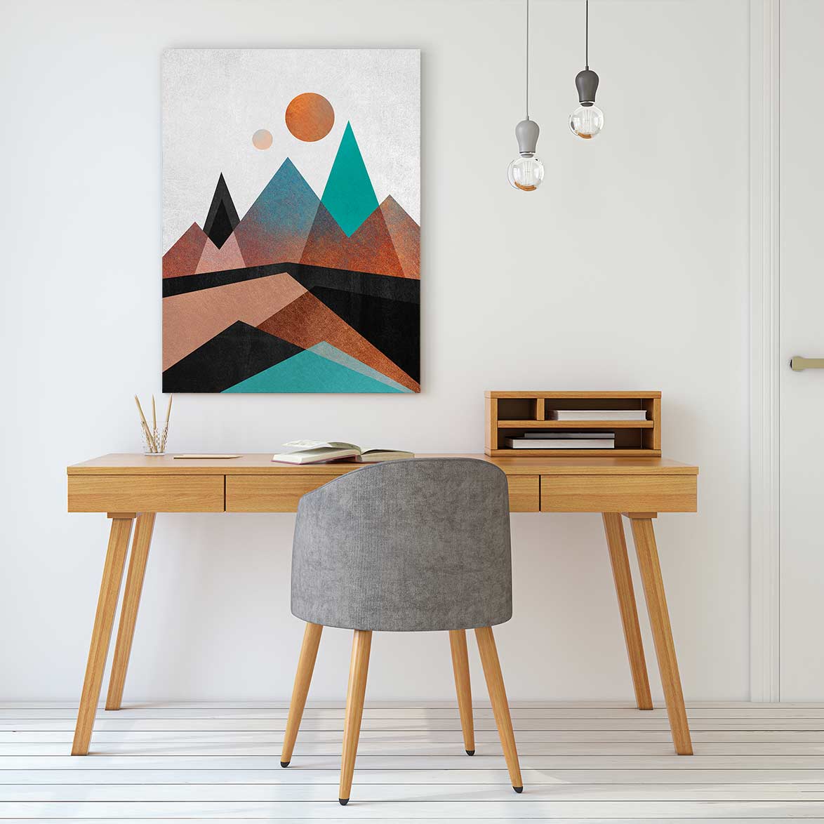 Copper Mountains - Canvas Print by Elisabeth Fredriksson | Art Bloom Canvas Art