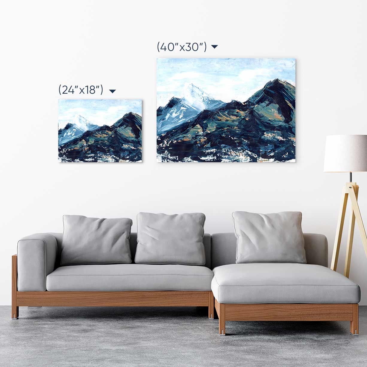Copper Hills III Abstract Mountain Wall Art Art Bloom Canvas Prints