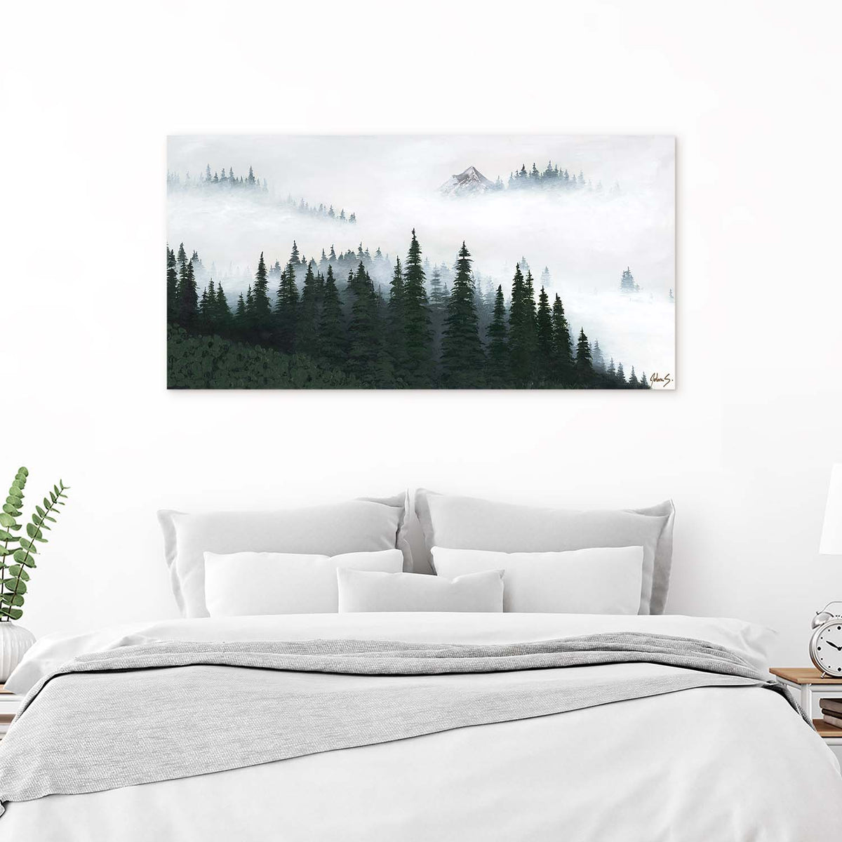 Mt. Fog - Canvas Print by Jolene Schilling | Art Bloom Canvas Art