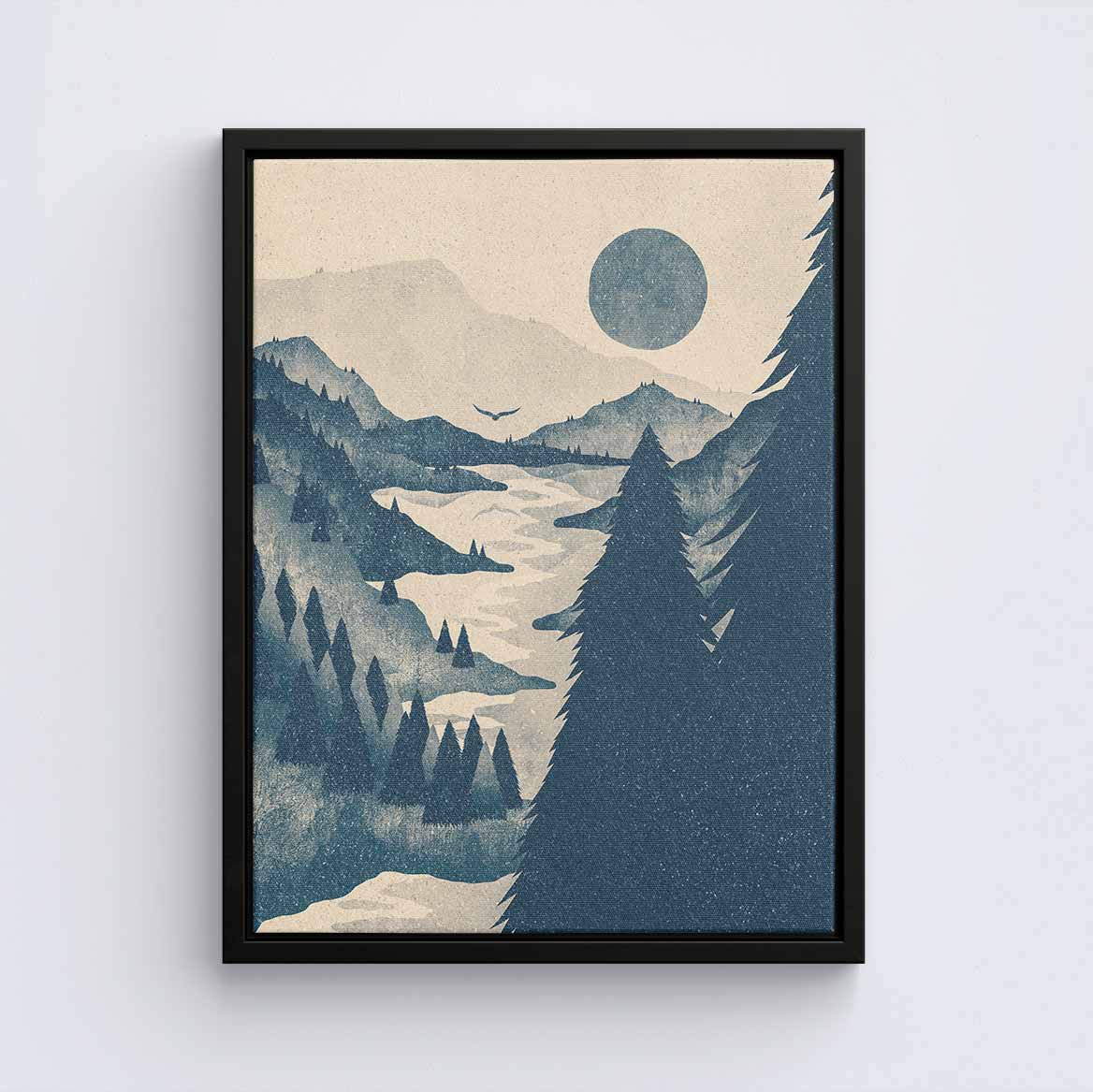 Forested Mountains - Canvas Print by K Graphic House | Art Bloom Canvas Art