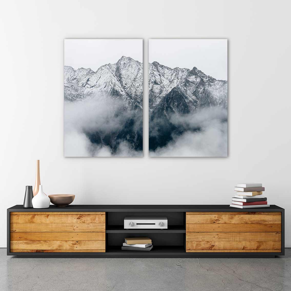 From the Clouds II - 2-Piece Canvas Print by Eberhard Grossgasteiger | Art Bloom Canvas Art