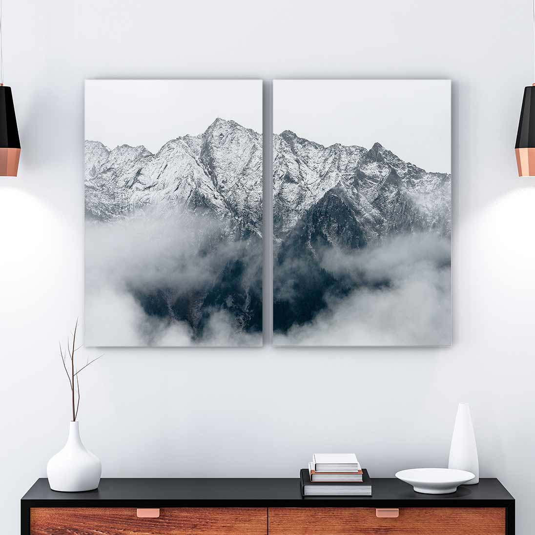 From the Clouds II - 2-Piece Canvas Print by Eberhard Grossgasteiger | Art Bloom Canvas Art