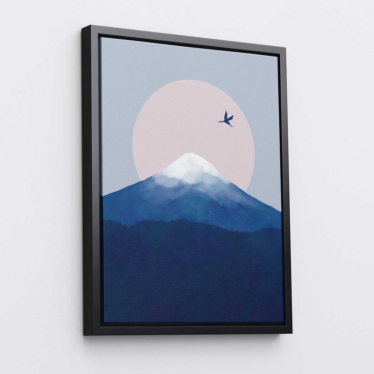 Fuji Crane - Canvas Print by Dan Hobday | Art Bloom Canvas Art