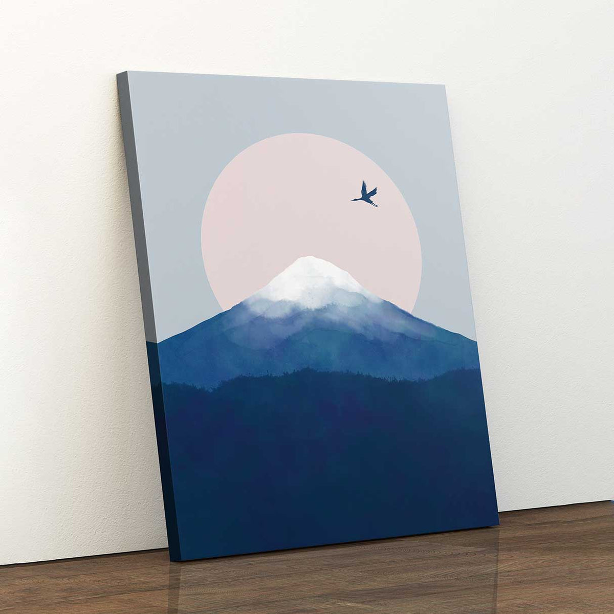 Fuji Crane - Canvas Print by Dan Hobday | Art Bloom Canvas Art