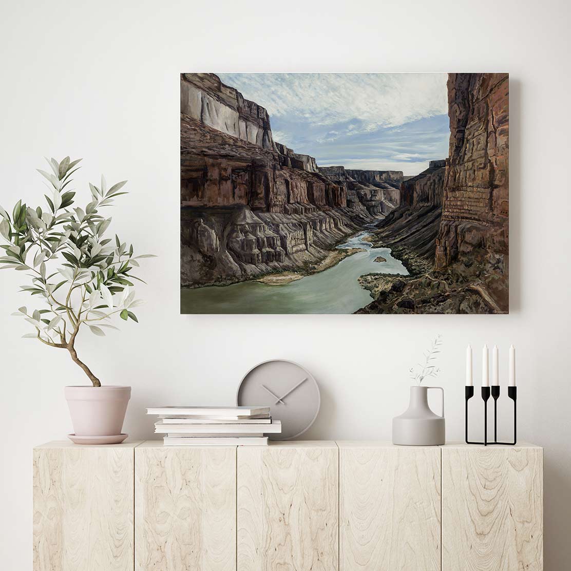 Into the Canyon Canvas Art by Kristen Fogarty | Art Bloom