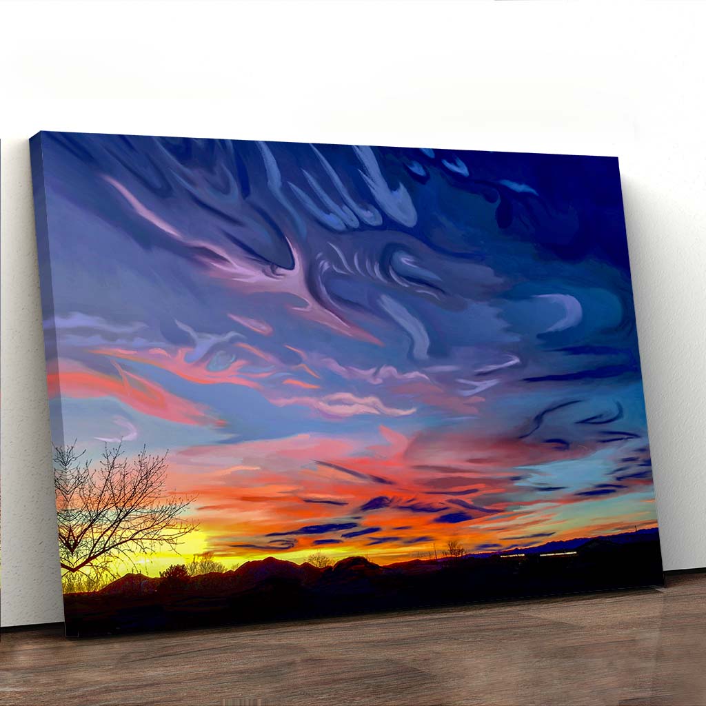 Lone Butte Dusk - Canvas Print by Kate Lindsey | Art Bloom Canvas Art