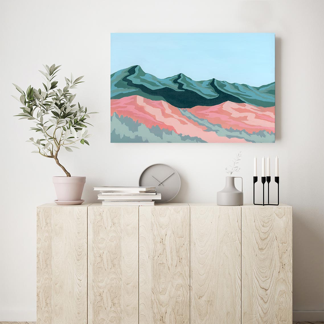 Mountain Shadows Canvas Art by Mallery Jane | Art Bloom