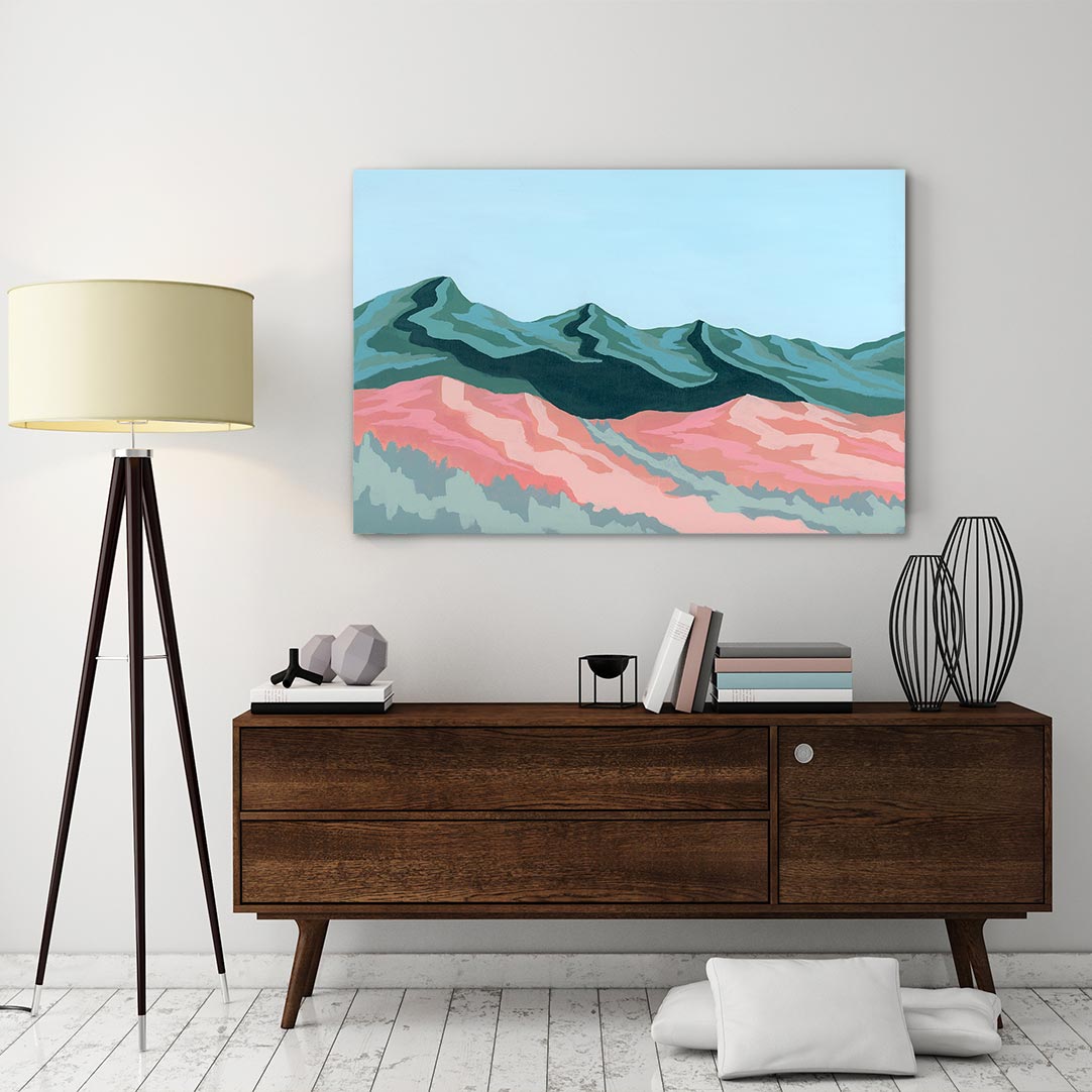 Mountain Shadows Canvas Art by Mallery Jane | Art Bloom