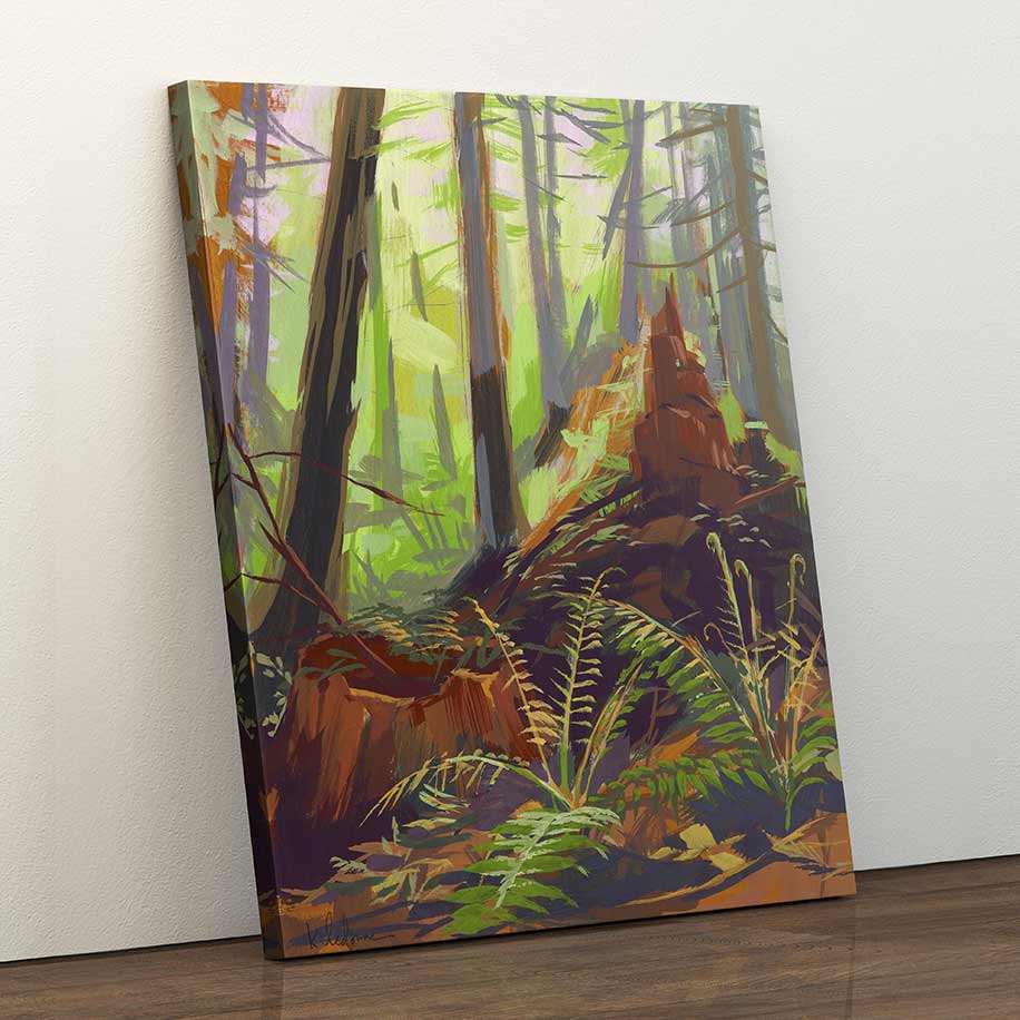 Old Growth Ghosts - Canvas Print by Khara Ledonne | Art Bloom Canvas Art