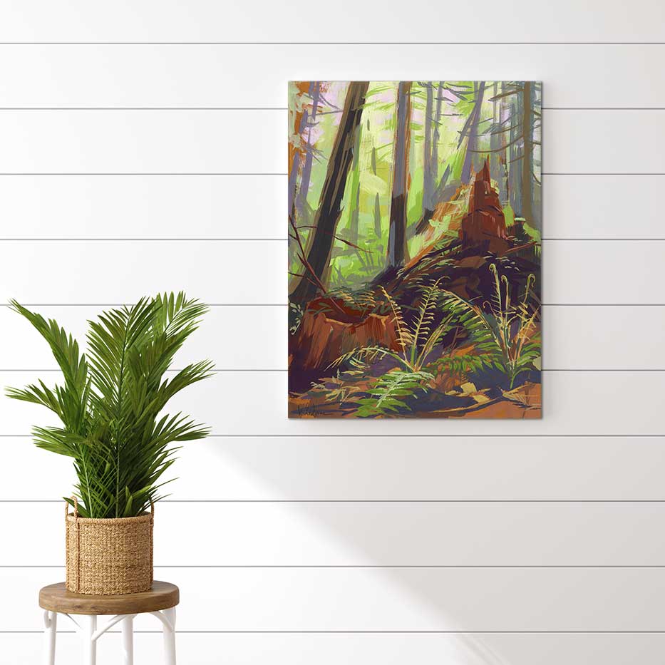 Old Growth Ghosts - Canvas Print by Khara Ledonne | Art Bloom Canvas Art
