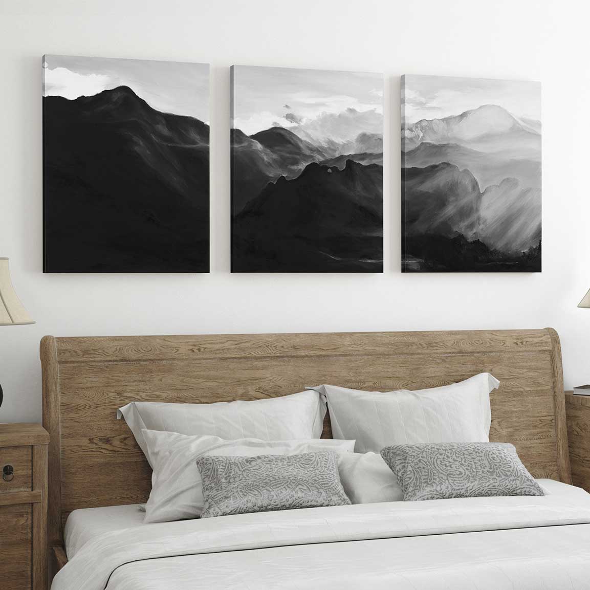 Pikes Peak - 3-Piece Canvas Print by Emma Kelly | Art Bloom Canvas Art