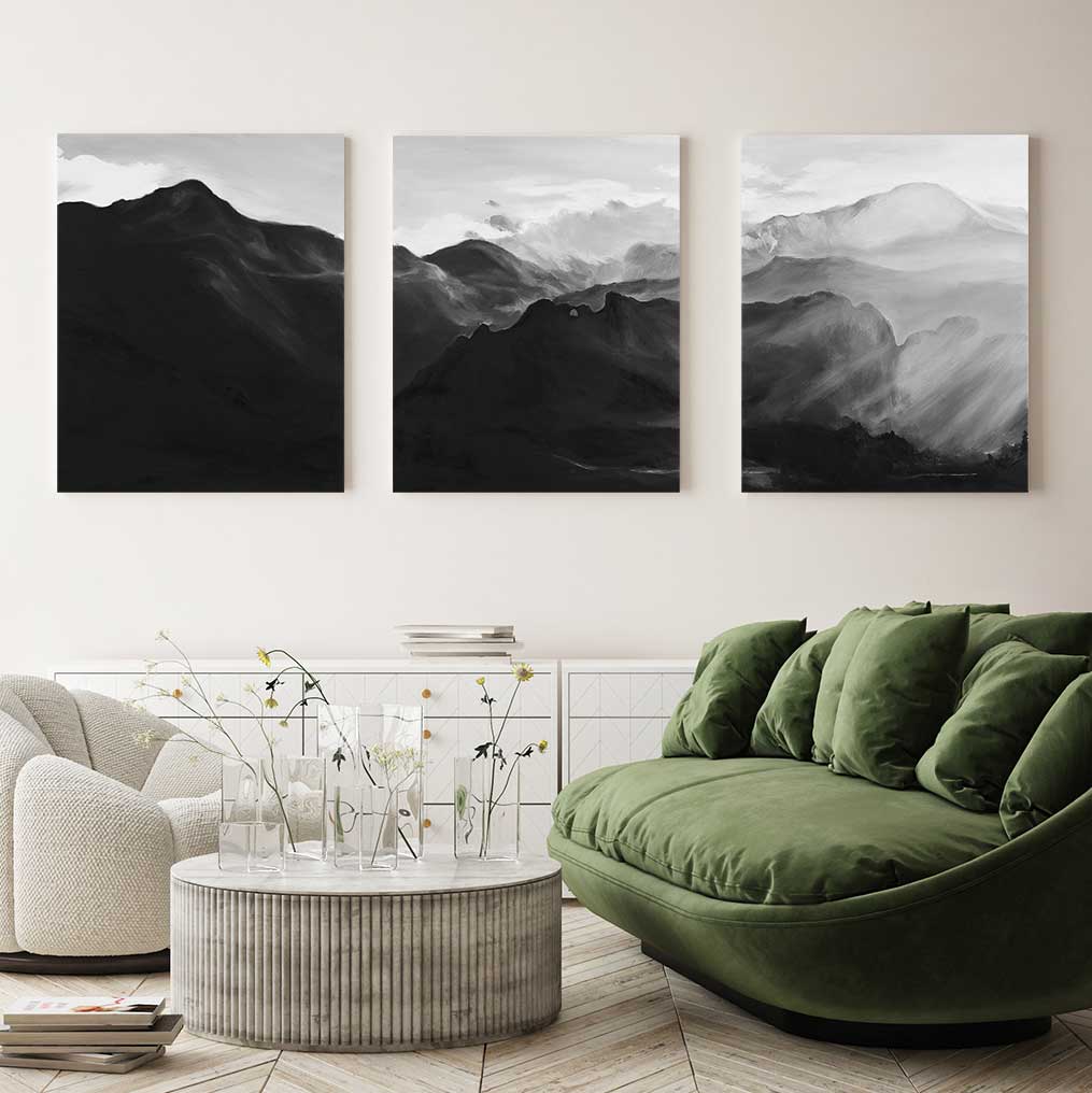 Pikes Peak - 3-Piece Canvas Print by Emma Kelly | Art Bloom Canvas Art