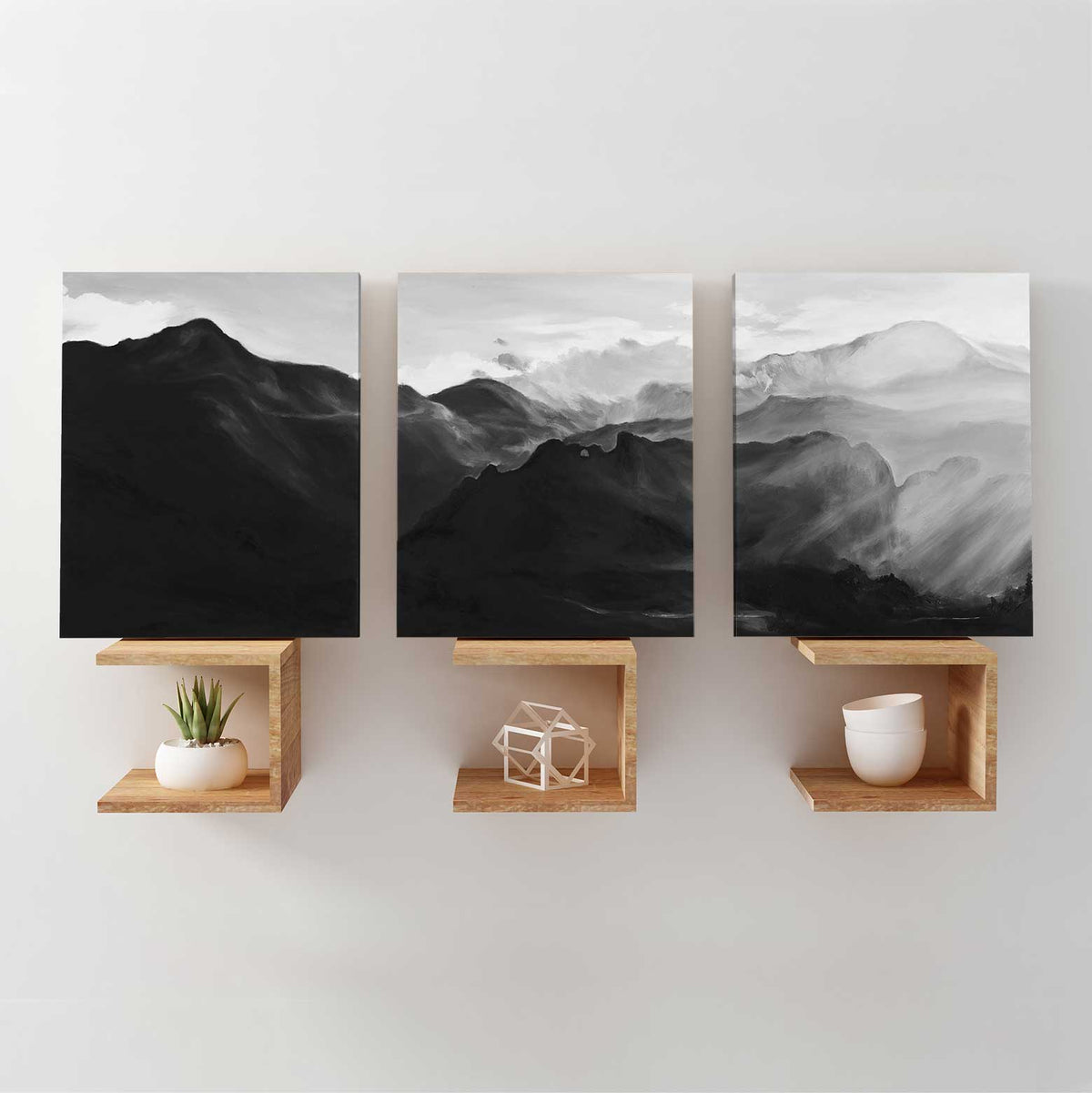 Pikes Peak - 3-Piece Canvas Print by Emma Kelly | Art Bloom Canvas Art