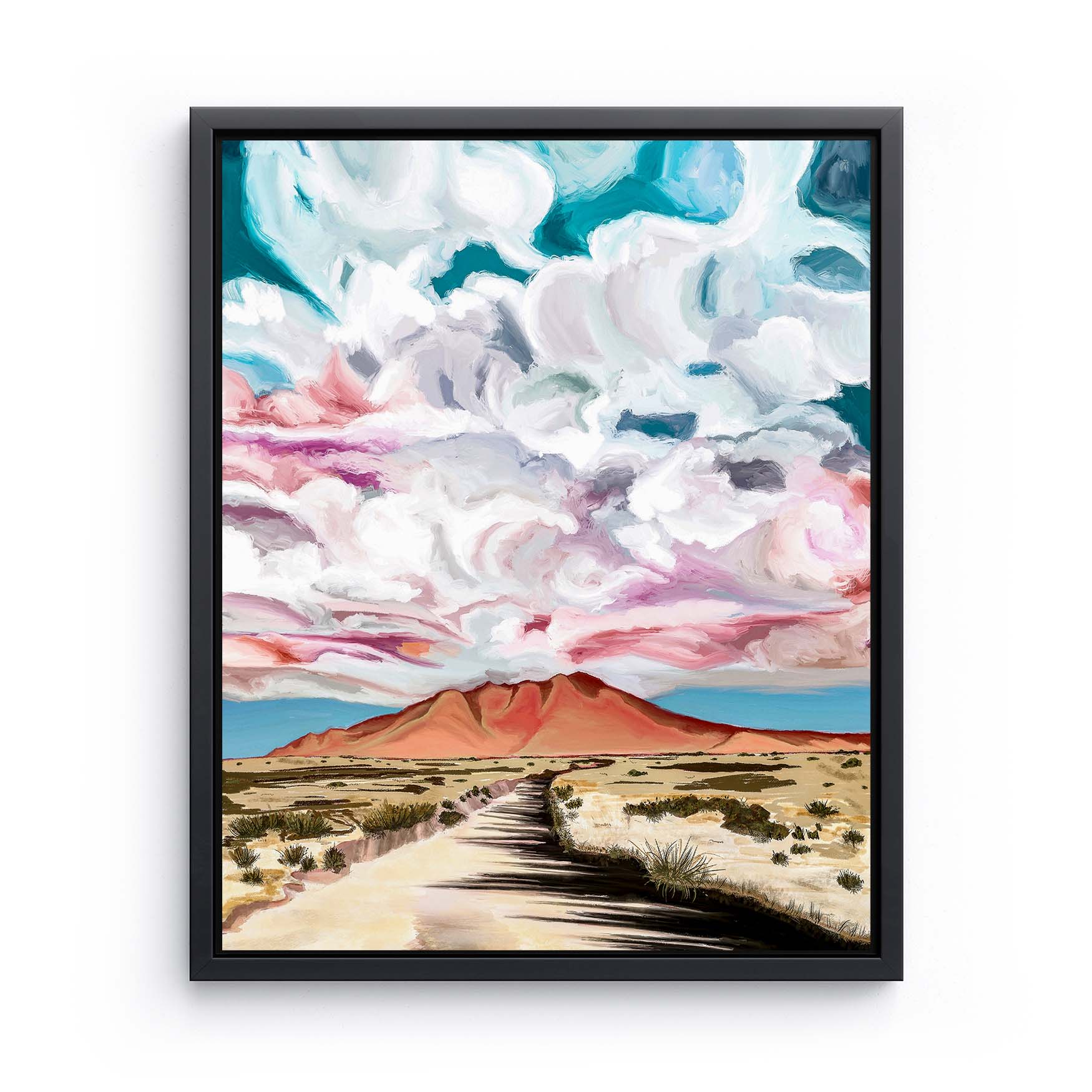 Pink Hill - Canvas Print by Kate Lindsey | Art Bloom Canvas Art