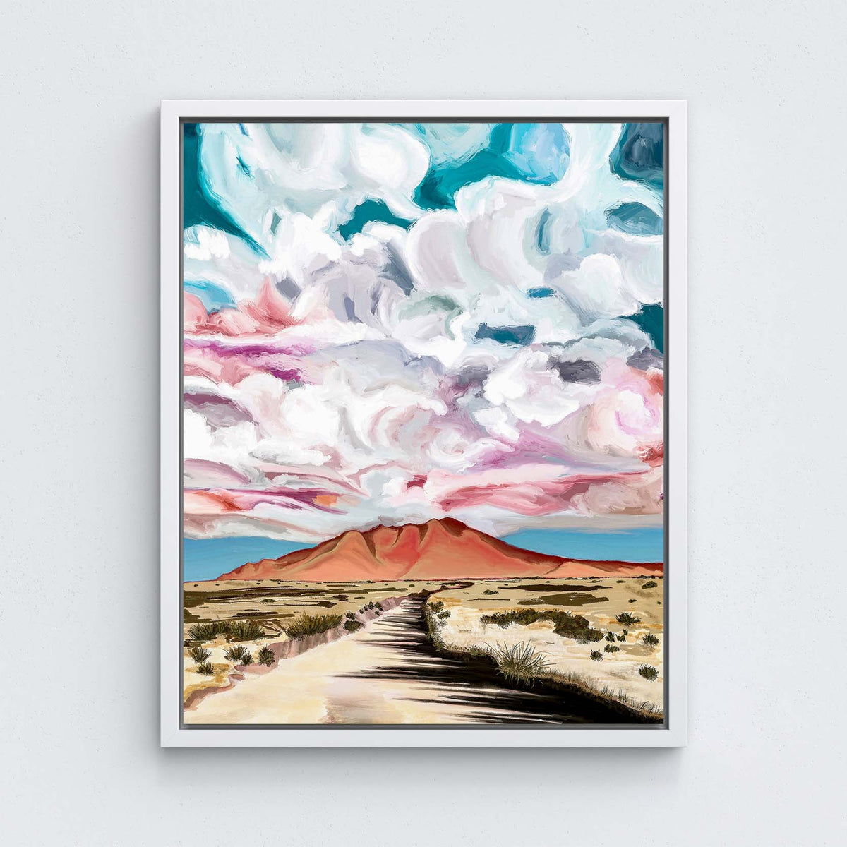 Pink Hill - Canvas Print by Kate Lindsey | Art Bloom Canvas Art