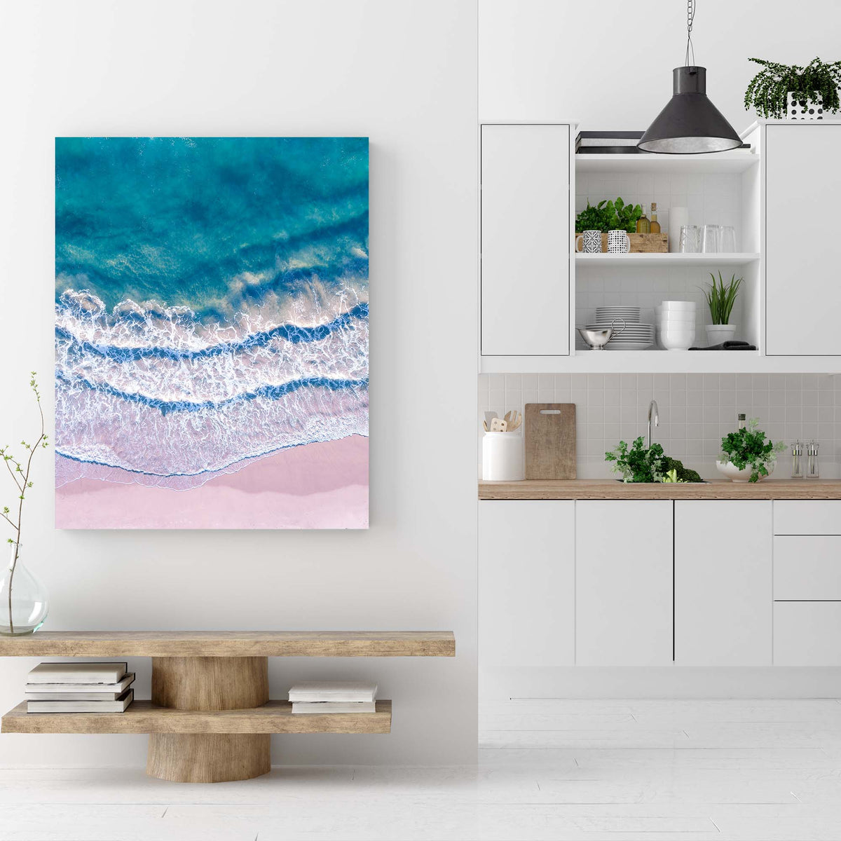 Pink Shores - Canvas Print by Richard Podgurski Jr. | Art Bloom Canvas Art