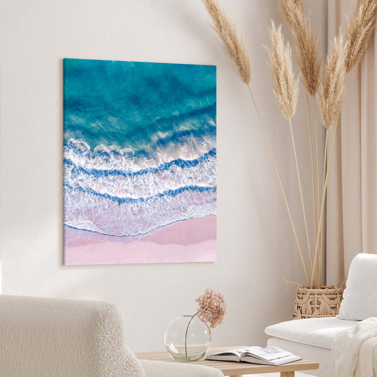Pink Shores - Canvas Print by Richard Podgurski Jr. | Art Bloom Canvas Art