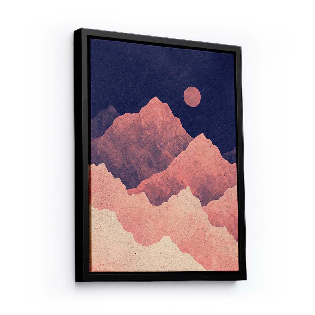 Red Night Mountainscape - Canvas Print by K Graphic House | Art Bloom Canvas Art