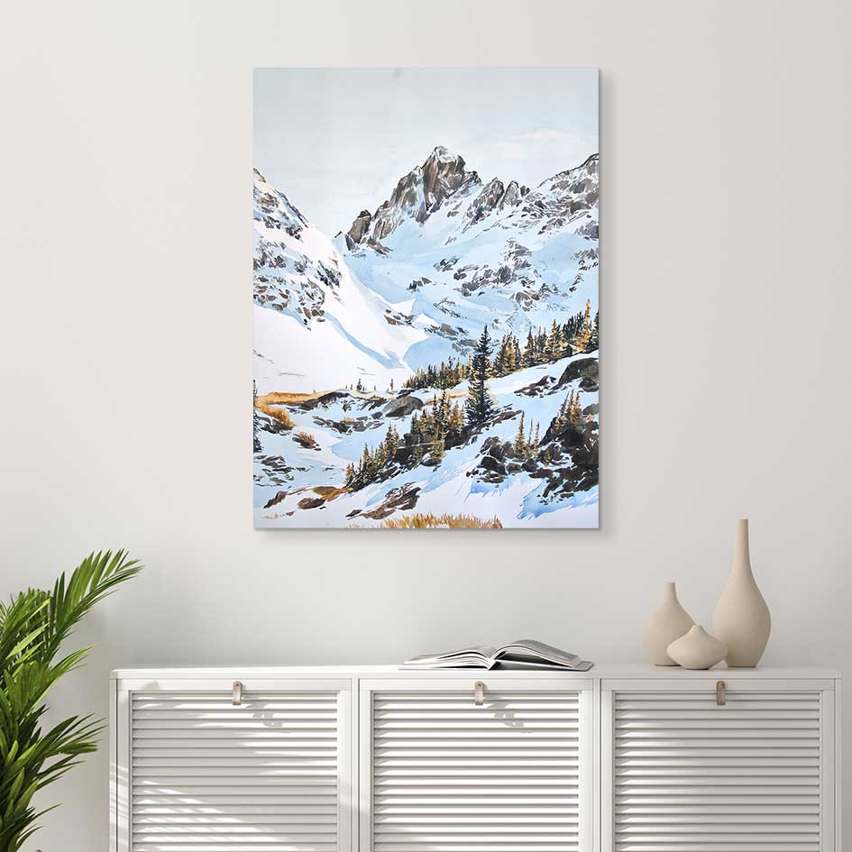 Robert&#39;s Peak Lake - Canvas Print by Emma Kelly | Art Bloom Canvas Art