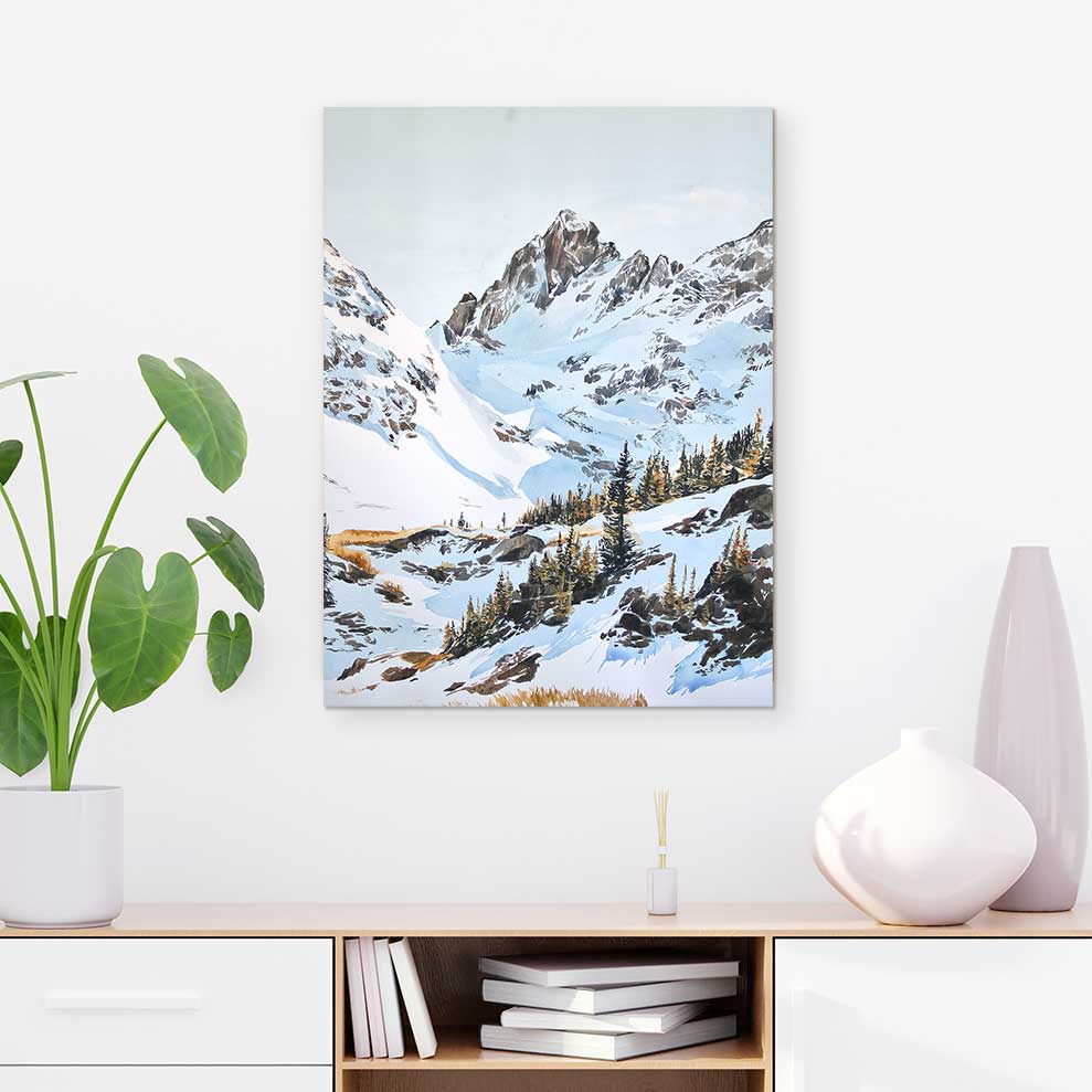 Robert&#39;s Peak Lake - Canvas Print by Emma Kelly | Art Bloom Canvas Art