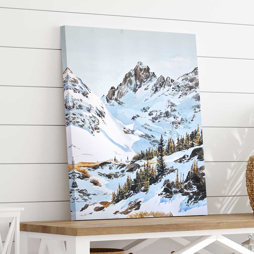 Robert&#39;s Peak Lake - Canvas Print by Emma Kelly | Art Bloom Canvas Art