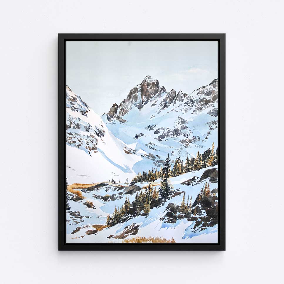 Robert&#39;s Peak Lake - Canvas Print by Emma Kelly | Art Bloom Canvas Art