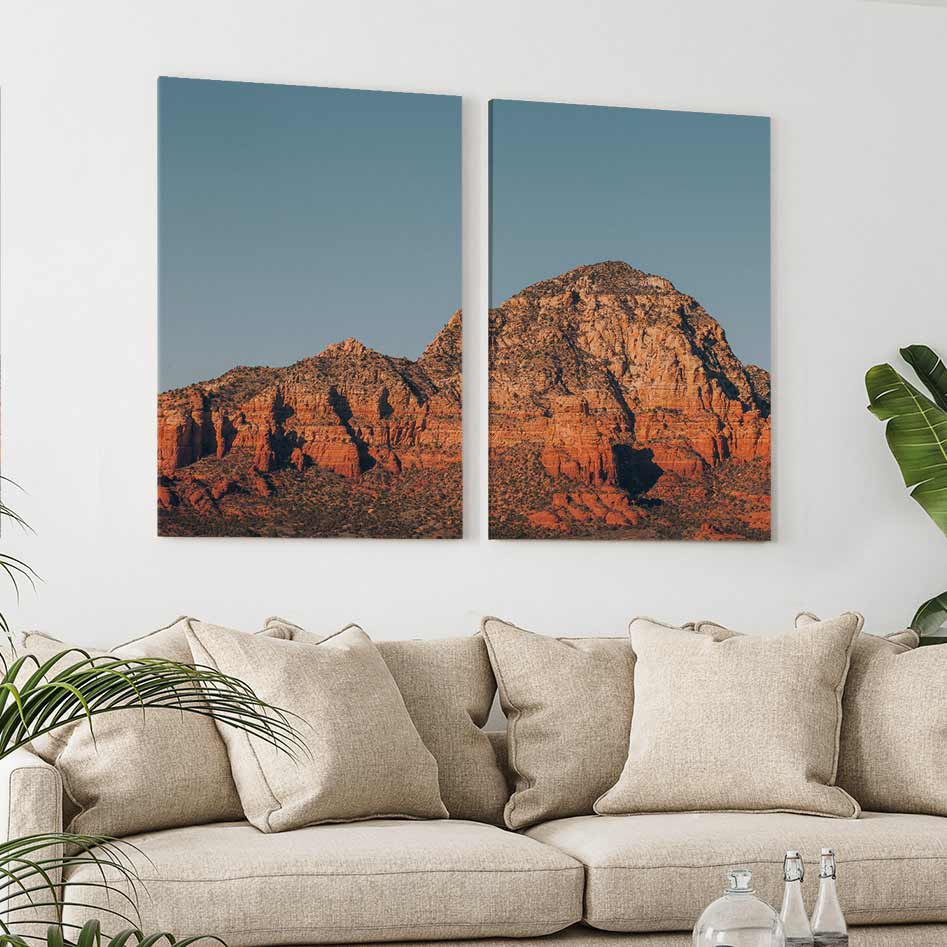 Sedona Blues - 2-Piece Canvas Print by Nate Taylor | Art Bloom Canvas Art